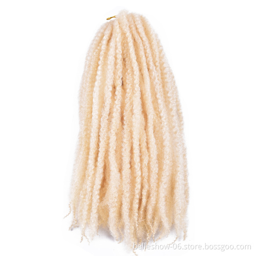 Hot sell 20 inch 110g afro kinky curly twist braiding hair cheap marley braid hair extension